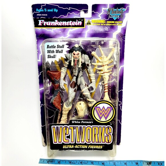 FRANKENSTEIN HORROR MCFARLANE Toy Fig Whilce Action Figure Sealed On Card *READ* - Picture 8 of 13